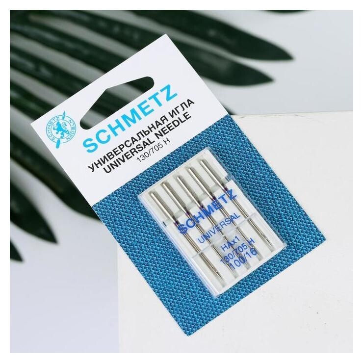 Иглы для бытовых швейных машин, универсальные, №100, 5 шт  Schmetz