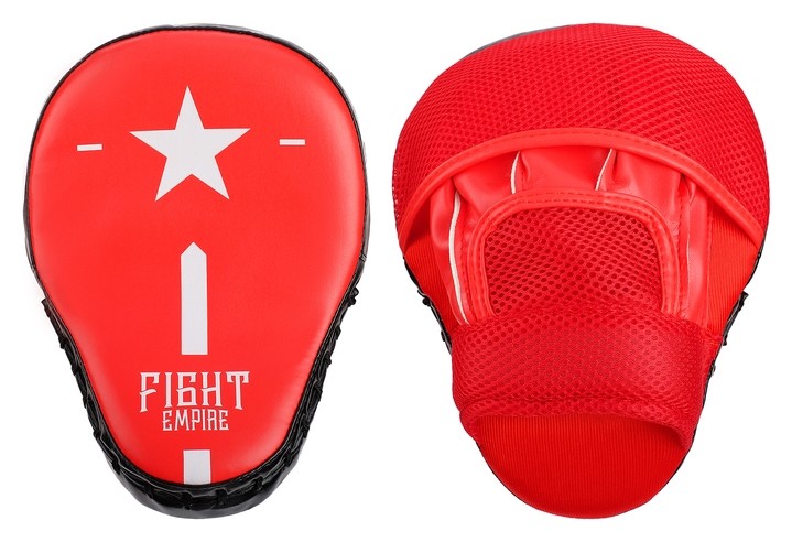 Лапа боксёрская Fight Empire, 1 шт., цвет красный/чёрный