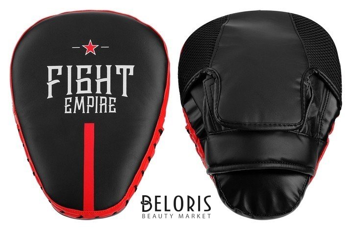 Лапа боксёрская Fight Empire Pro, 1 шт., цвет чёрный/красный КНР