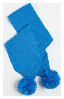 Шарф детский, цвет голубой, размер 110х14 Мегашапка