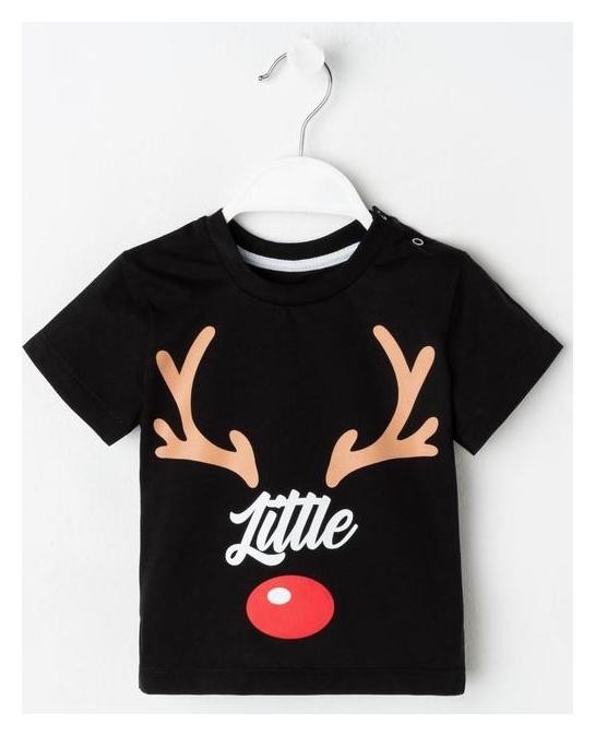 

Футболка детская Kaftan "Хmas Litlle One" р. (110-116, Черный