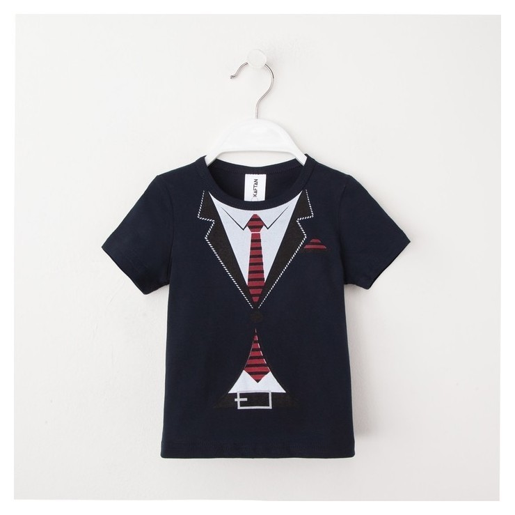 

Футболка детская Kaftan "Костюм 2", синий, рост 86-92