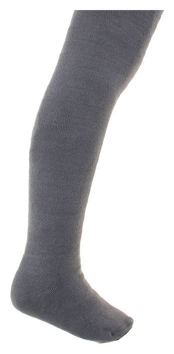 Колготки детские махровые цвет серый рост 122-128 см 544₽