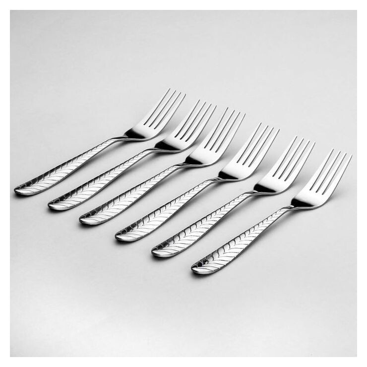 Набор вилок столовых «Колосок», H=19 см, 6 шт Доляна