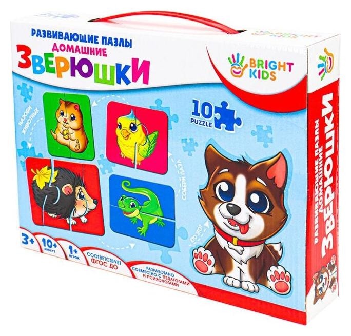 

Пазлы развивающие «Домашние зверюшки»