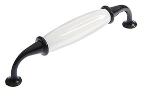 Ручка-скоба Pc181, 128 мм, цвет черный 