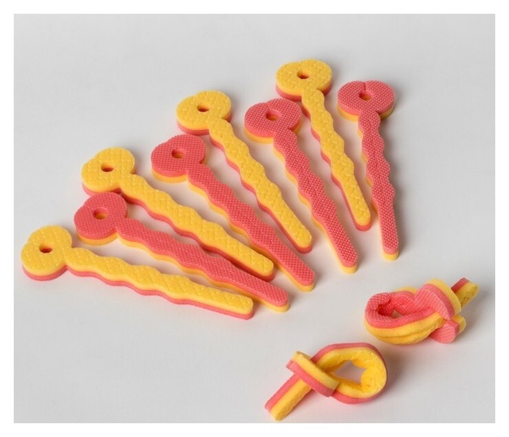 Бигуди с фиксатором двухцветные, 10 шт VaLexa