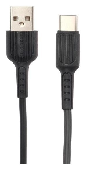 

Кабель Borofone Bx16, Type-c - Usb, 3 A, 1 м, чёрный