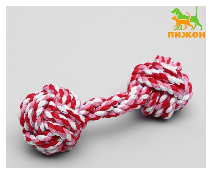 

Игрушка тренировочная канатная "Гантель", 180 г