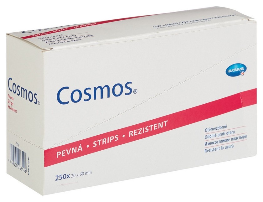 

Набор лейкопластырей пластырь-пластинки 6х2см 5х50шт/уп Cosmos 5302955, Телесный