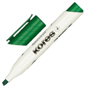 Маркер для досок Kores зеленый 3-5 мм скошенный наконечник 20855 Kores