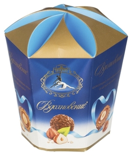 Набор конфет вдохновение с шоколадно-ореховым кремом и фундуком,150гр Бабаевский