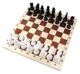 Настольная игра шахматы пластмассовые 29х29см в дер.уп арт.03878 Десятое королевство
