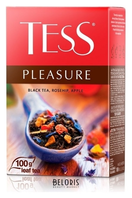 Чай Tess Pleasure листовой черный с добавками,100г 0588-15 Tess