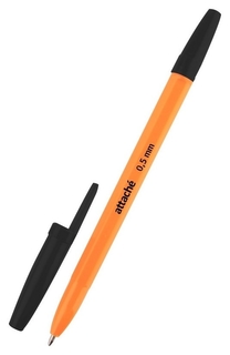 Ручка шариковая Attache Economy оранж.корп. черный стерж Attache
