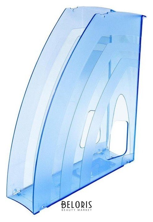 Вертикальный накопитель Attache 70мм Office прозрачный голубой Attache