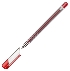 Ручка шариковая Kores К11 неавт M(1мм) треуг.корп., масляная, красная Kores