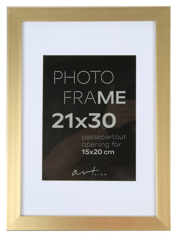 

Рамка пластиковая Gloria Gold 21x30 37348, Золотистый