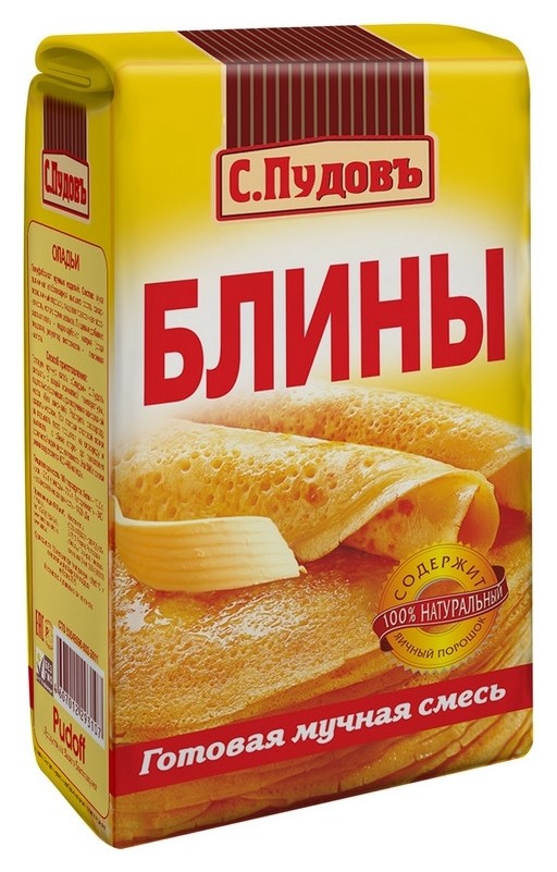 

Мука мучная смесь блины т.м. с.пудовъ, бум/пак, 500г
