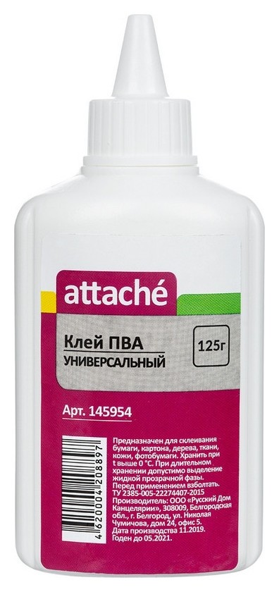 

Клей ПВА 125г Attache