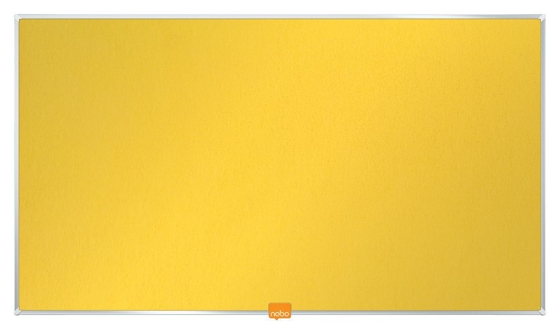 Доска для информации текстильная Nobo 710х400мм желтый 1905318