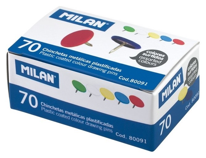 

Кнопки Milan 10 мм, цветные 70 шт. карт.уп. 80091, В ассортименте