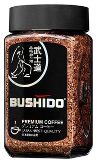 Кофе Bushido Black Katana растворимый,50г стекло Bushido