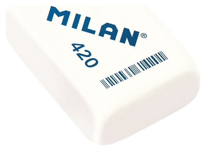 

Ластик каучуковый Milan Architect 420, цв. в ассорт, Белый