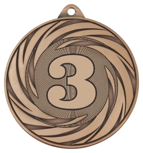 Медаль 3 место 70 мм бронза Dc#mk311c-ab 