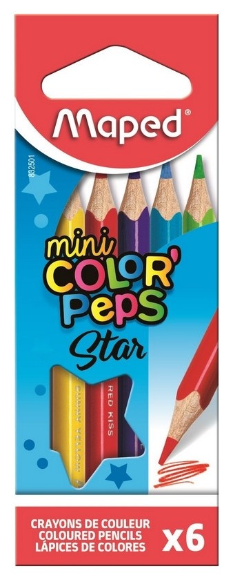 

Карандаши цветные Color peps 6 цветов, треугольные