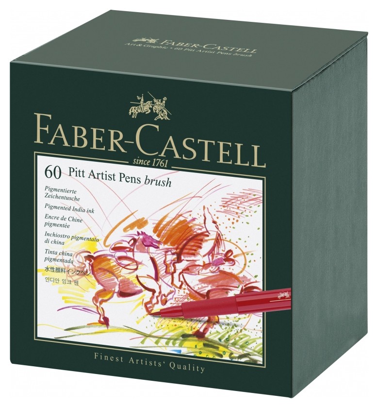 

Набор капиллярных ручек Faber-castell Pitt Artist Pen Brush 60шт.,167150