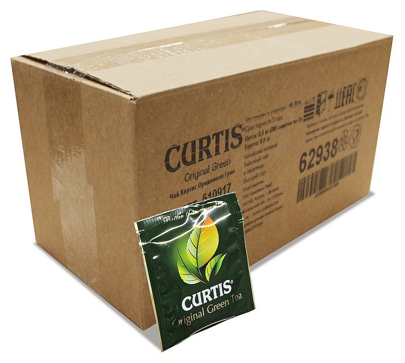 

Чай зеленый Curtis Original Green Tea сашет 2гx200пак 16506