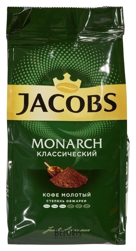 Кофе Jacobs Monarch молотый 230г пакет Jacobs