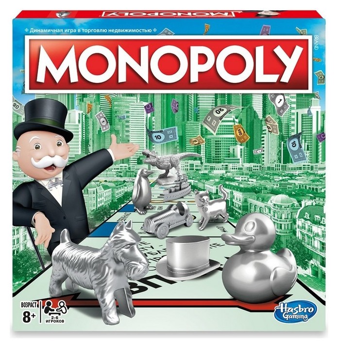 

Настольная игра монополия классическая. Hasbro обновленная C1009121