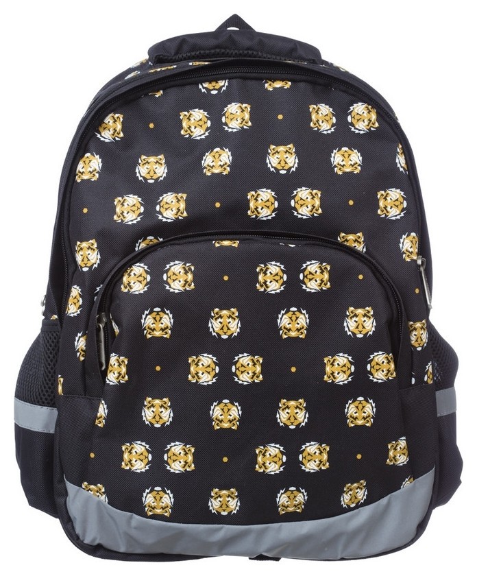 

Рюкзак школьный №1school Tigers черный