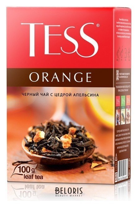 Чай Tess Orange листовой черный с добавками,100г 0646-15 Tess