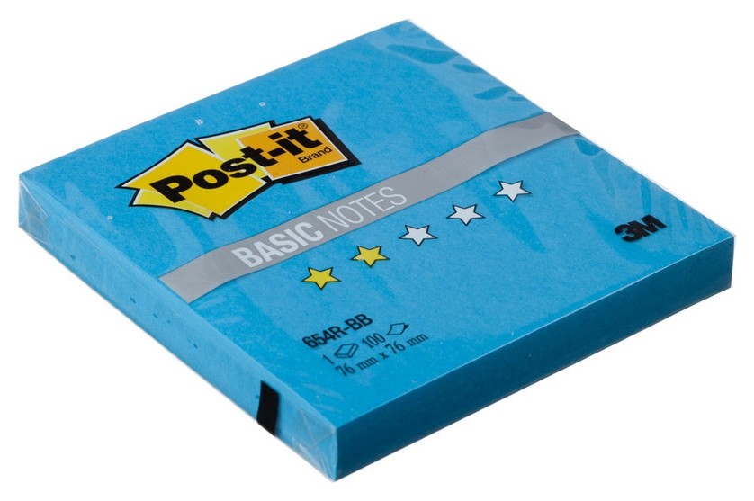 

Блок-кубик Post-it Basic 654r-bb, голубые, 76х76 мм, 100 л