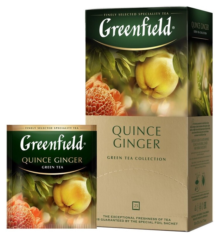 Чай Greenfield Quince Ginger зел, 25пак  Greenfield