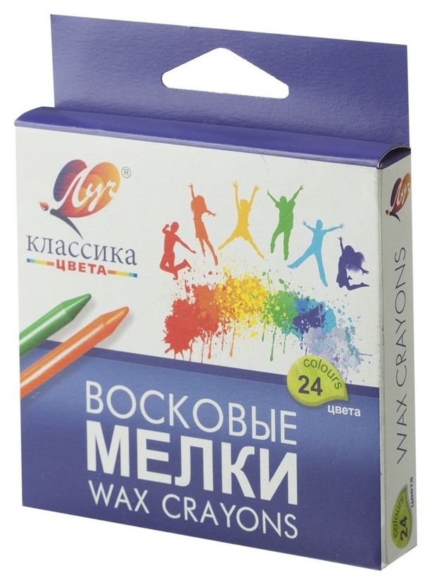 

Мелки восковые Луч классика 24цв круглые 12С 862-08