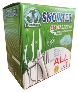 Таблетки для посудомоечных машин Snowter ЭКО 60шт/уп. Snowter
