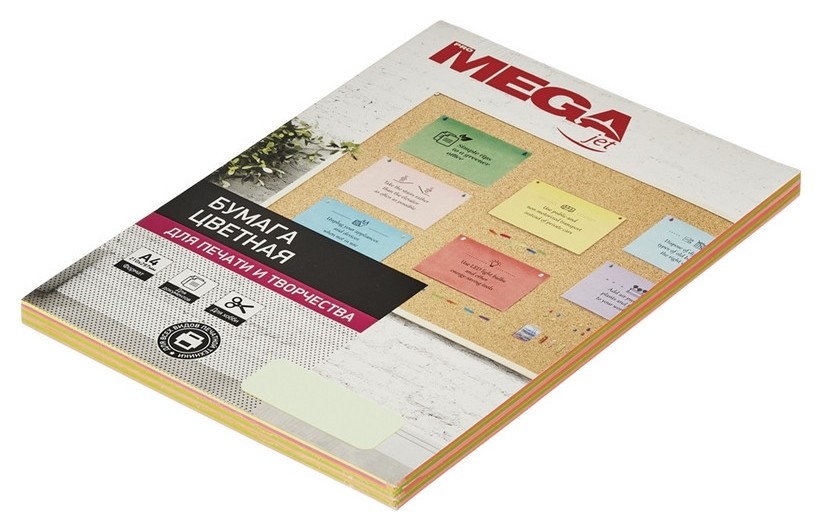 

Бумага цветная Promega Jet (А4,80г, пастель) пачка 100л
