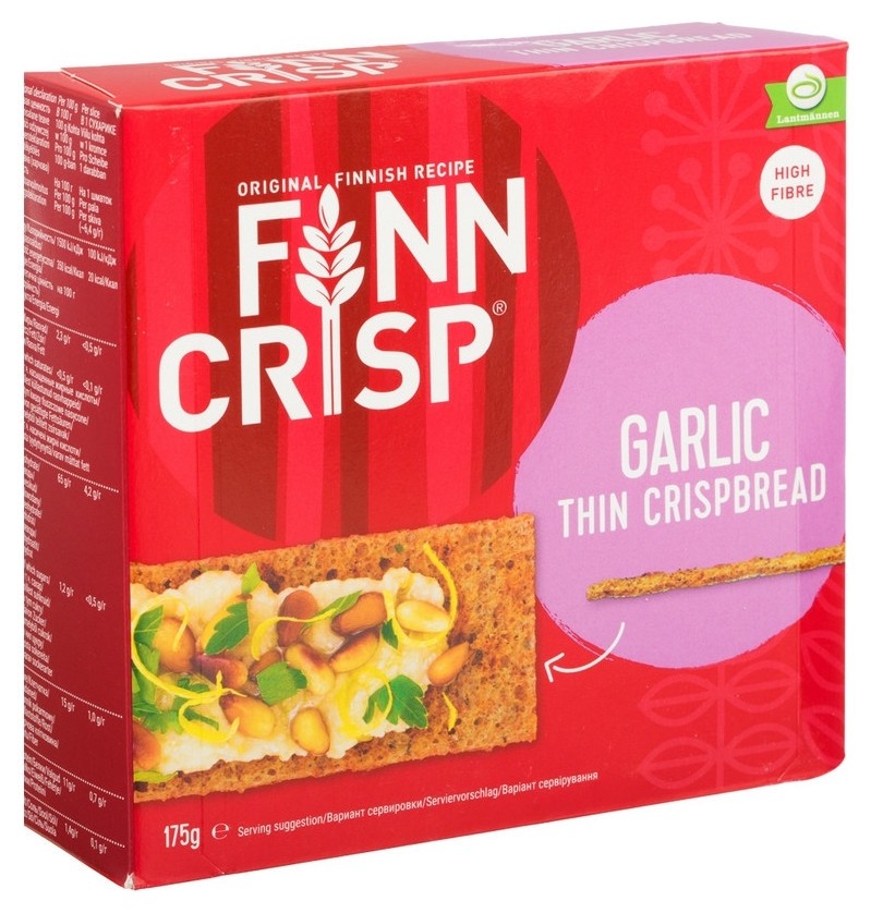 Хлебцы Finn Crisp Garlic (С чесноком) 175 г