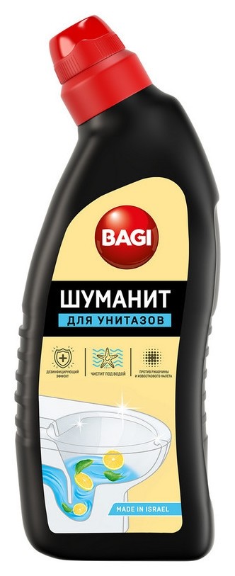 

Средство для сантехники Bagi шуманит для унитазов лимон, 650 мл