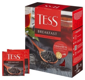 Чай Tess брекфаст черный 100 пак/уп, 1446-09 Tess
