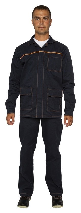 

Спец.одежда летняя костюм мужской л28-кбр т.синий (Р.) 182-188, Темно-синий