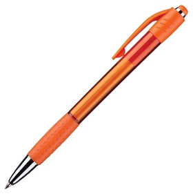 Ручка шариковая Attache Happy,оранжевый корпус,цвет чернил-синий Attache