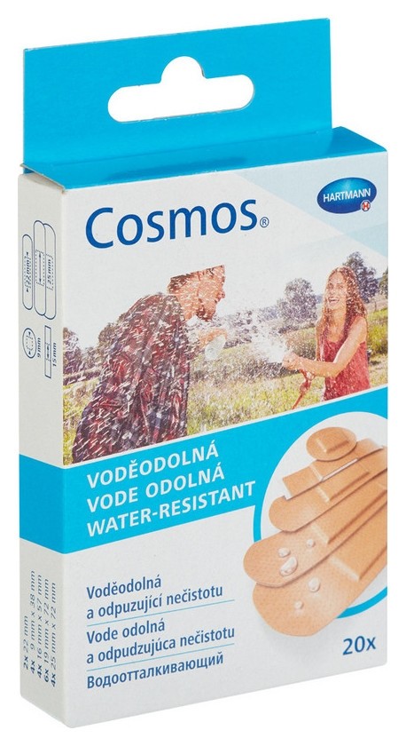 

Набор пластырей водоотталкивающие 5 разм., 20 шт/уп. Cosmos, Телесный