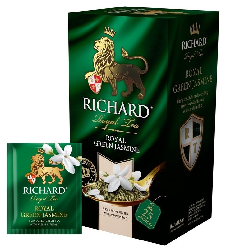 

Чай Richard Royal Green Jasmine зелен., 25 пак 14731