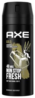 Дезодорант-спрей для мужчин с ароматом агарового дерева и черной ванили Gold AXE