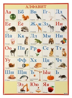 Плакат "Русский алфавит" А2 Мир открыток